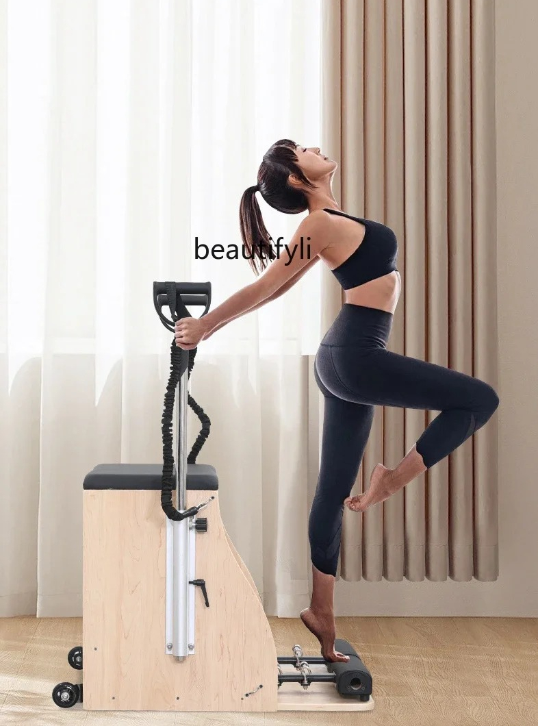 Pilates Yoga Chair - Y1 ピラティス スタブルチェア ヨガスタジオ 多機能トレーニング オークフィットネス機器