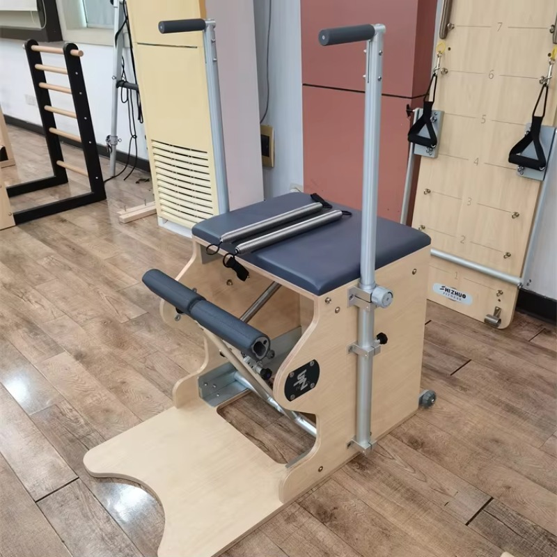 Pilates Yoga Chair - YTYIN プロ仕様ホームジムセット | オーク材ピラティス・リフォーマー、ヨガ＆ワークアウト用ワンダチェア