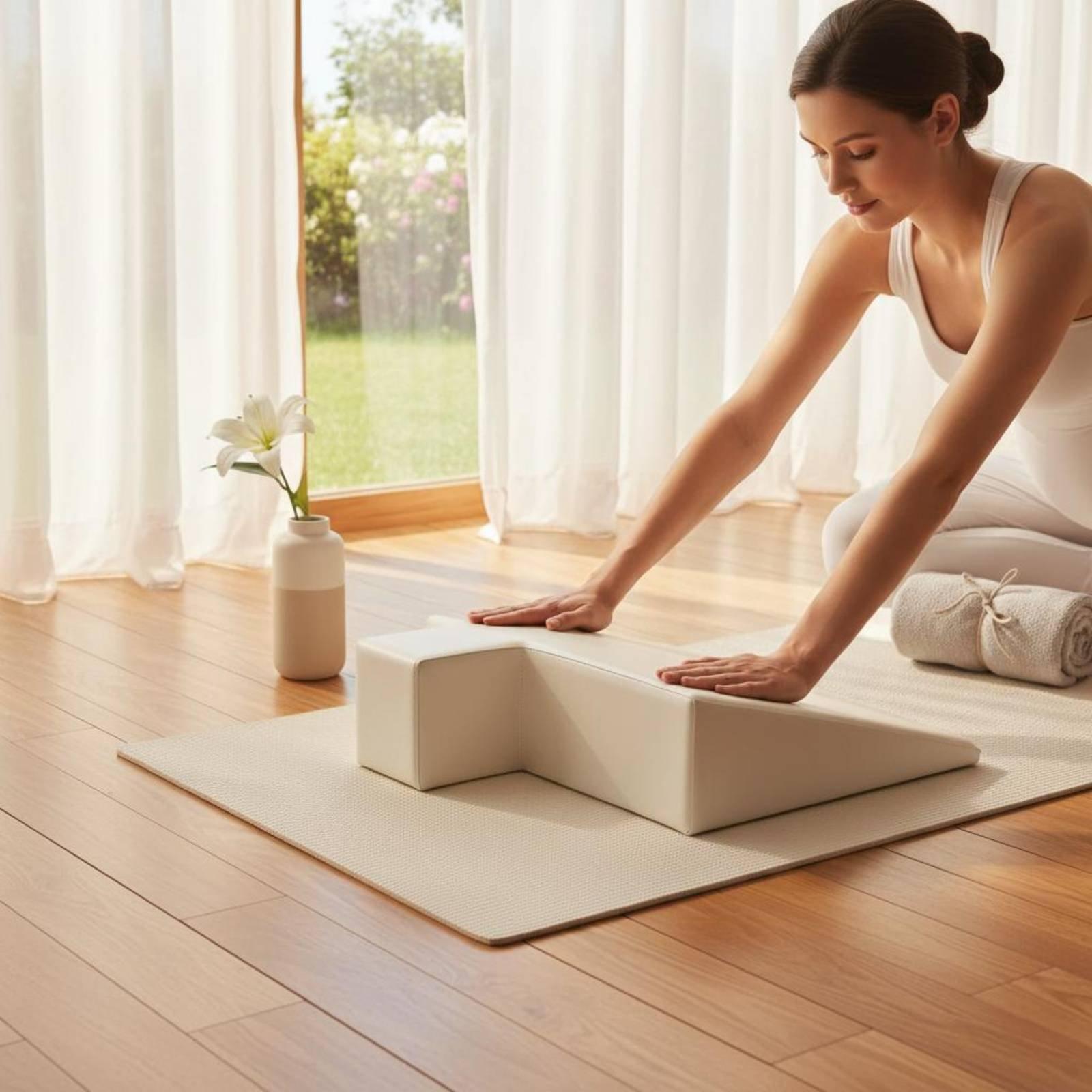 Pilates & Yoga Elastic Band - マタニティサポートクッション高密度フォームエクササイズピローフィットネスピラティスアクセサリーピラティスリフォーマーベッド用妊娠中用