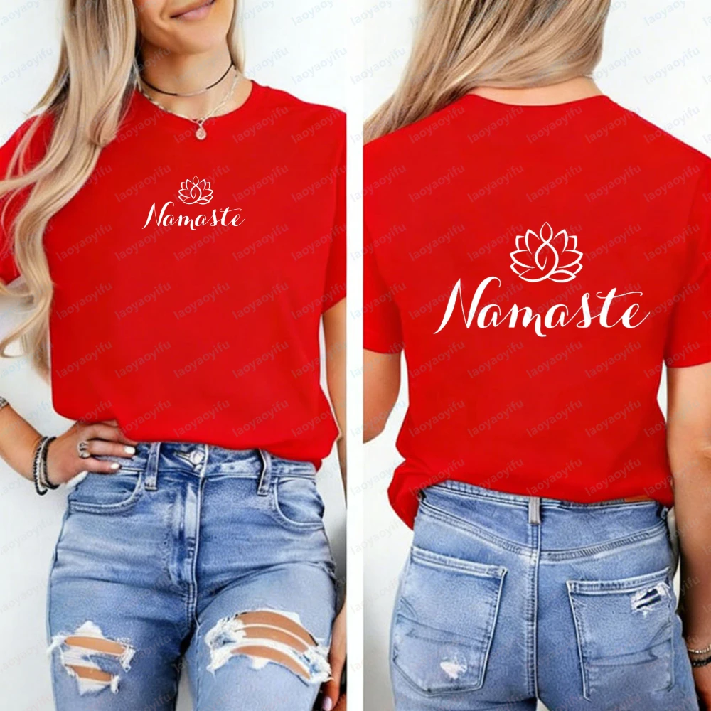 ナマステ Tシャツ トレンドヨガピラティスデザイン特別ギフト - Yoga Pilates Girl のレビューと価格