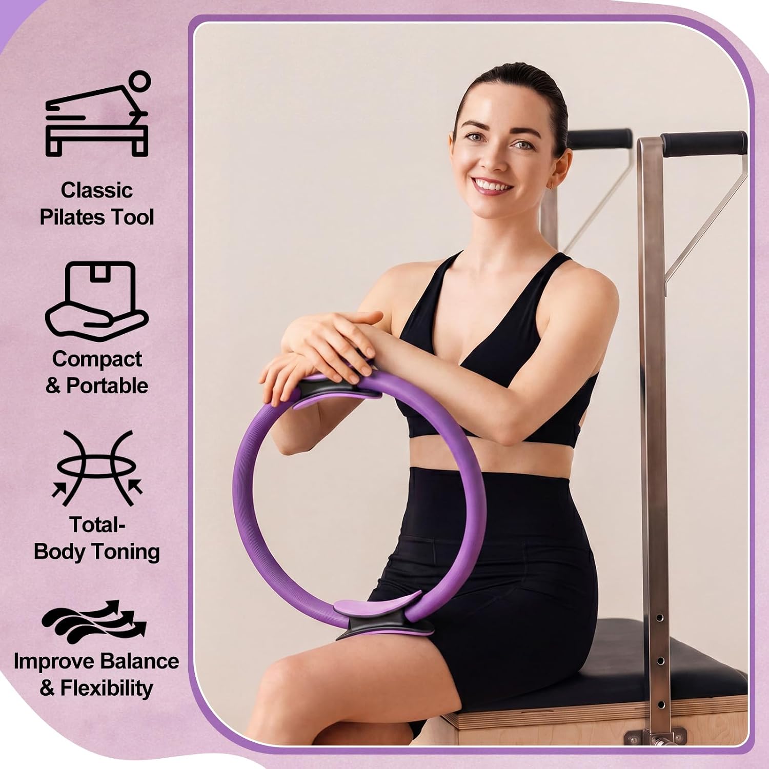 12個入りピラティスリングセット、デュアルサイズマジックサー - Pilates Ring Magic のレビューと価格