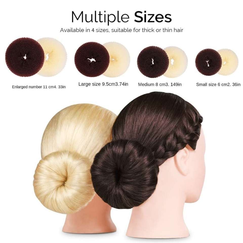 4個入り女性用ヘアバンメーカーセット、4サイズのドーナツ型マ - Pilates Ring Magic のレビューと価格