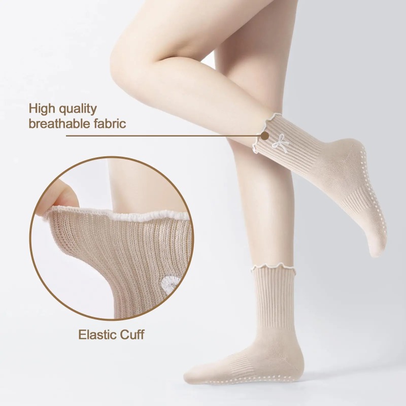プロフェッショナルヨガソックス、コットンストラップシリコン滑 - Pilates & Yoga Elastic Band のレビューと価格