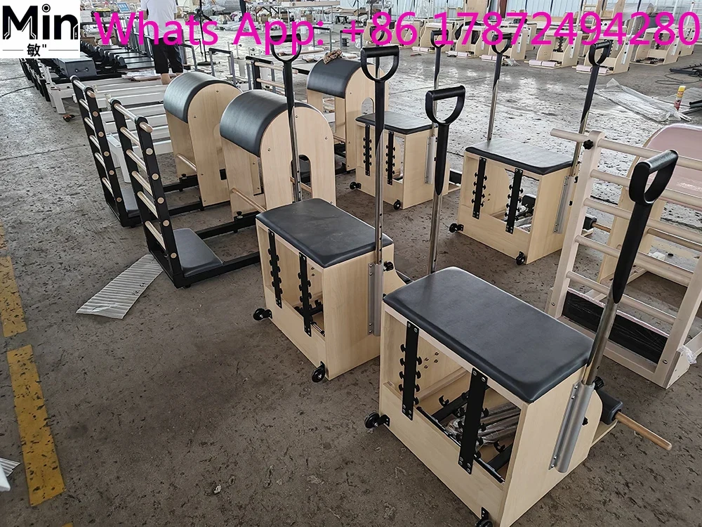 業務用オーク製ピラティス・ウンダチェア、ヨガスタジオ向け調整 - Pilates Yoga Chair のレビューと価格