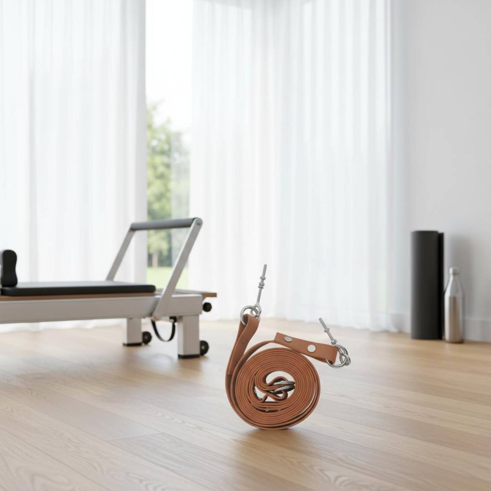 リフォーマーダブルループストラップ 快適なピラティスダブルル - Pilates & Yoga Elastic Band のレビューと価格