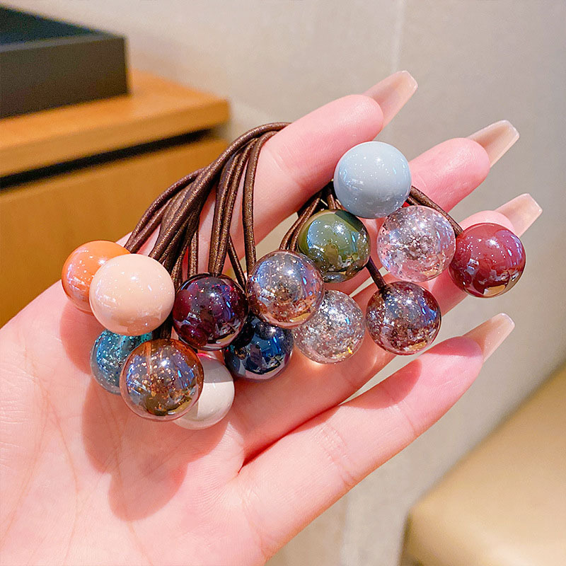 2 個新しい子供のヘアアクセサリー色衝突ヘアリングヘアロープ - Pilates Ring Magic のレビューと価格