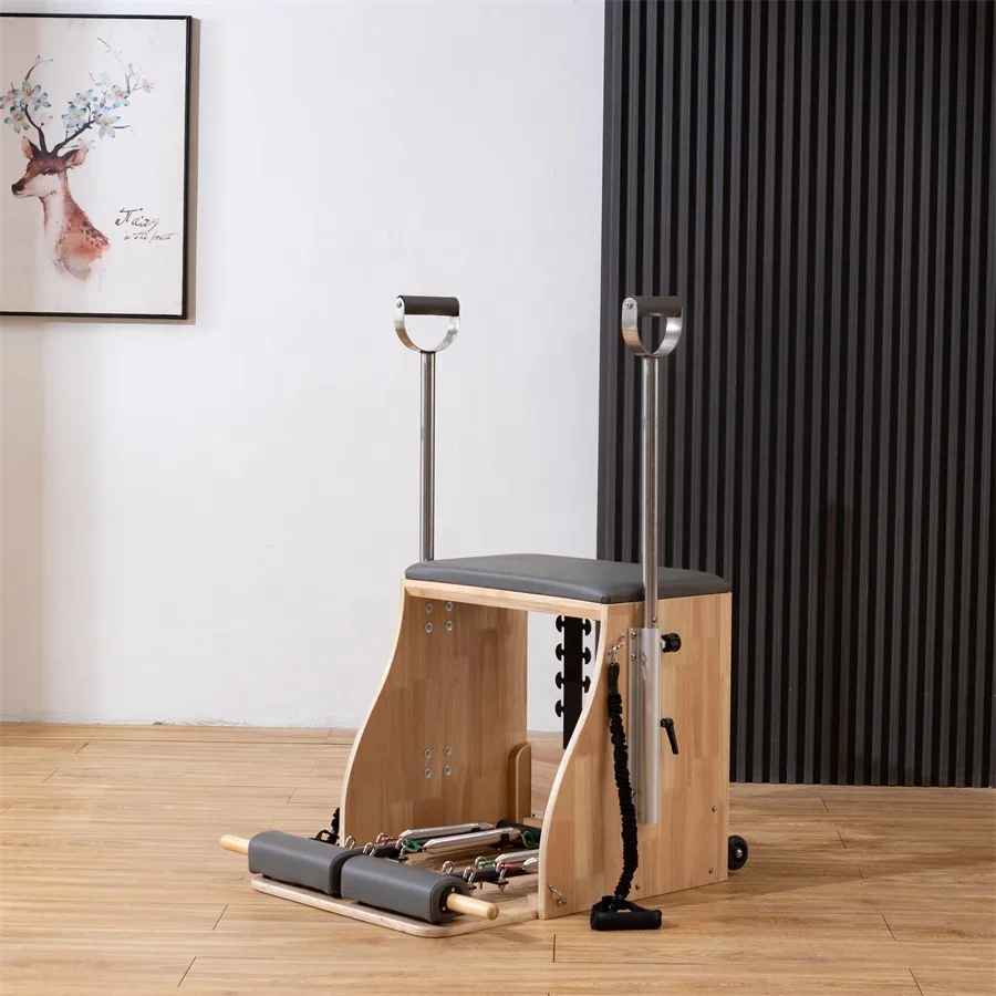 スポーツボディフィットヨガエクササイズオークメープルウッドホ - Pilates Yoga Chair のレビューと価格